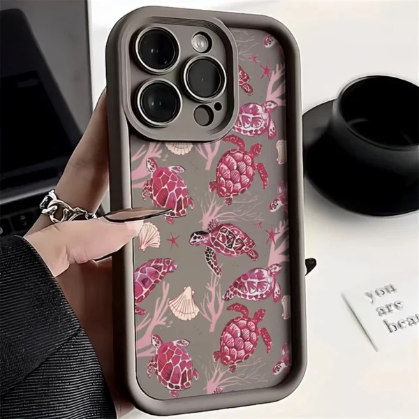 Turtle Colorful Painting Phone Case for Samsung S25 S23 S22 Ultra S24 FE Galaxy A16 A54 A15 A33 A35 A53 A55 A32 A52 Soft Cover - Image 7