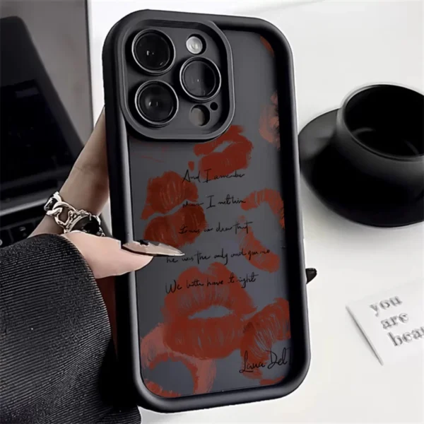 Phone Case For Xiaomi Poco F5 X5 X3 X6 Pro 5G Mi 14 13 12 12T 13T Pro 11 Lite 5G NE Sexy Girl Red Lips Matte Soft Silicone Cover - Image 2