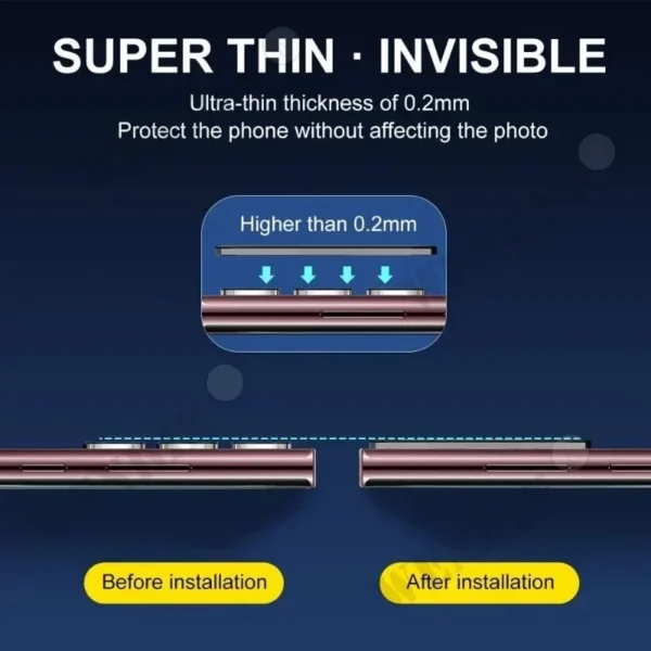 4 in 1 For Samsung S24 Ultra Plus S23 S22 S21 Ultra A16 A15 A25 A34 9HD Screen Protector Full Protective Glass+lens protector - Image 3
