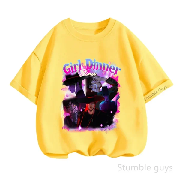 Kpop Demon Hunters Casual Fashion Kids Short Sleeve Summer Boys Girls T-Shirt Anime Clothes - Image 15