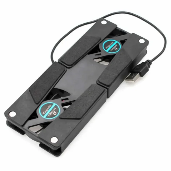 for Laptop Folding Foldable Cooler USB Dual Fan Pad Cooling Cool Pad Notebook - Image 2