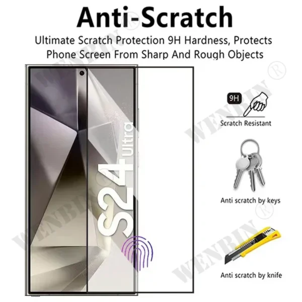 3 Pcs Tempered Glass For Samsung S25 S24 Ultra Plus S23 Ultra Plus FE A26 A36 A15 A16 A56 Screen Protector Full Protective Glass - Image 5
