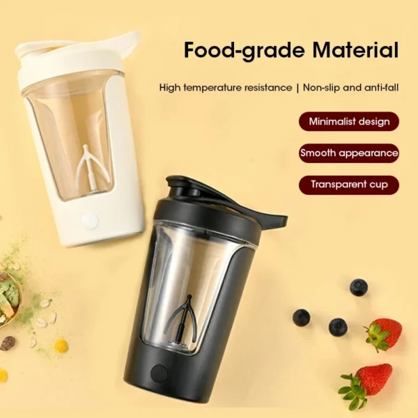 Portable Electric Automatic Shaker Blender Mixer for Protein Shakes Milk Powder Drinks Fitness Gym Camping Travel Home Outdoor - Image 2