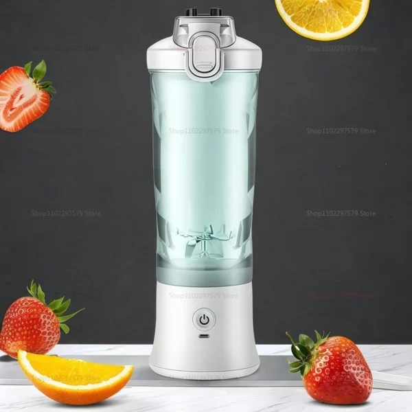 Portable Mixer Machine Electric Juicer 600ML Fruit Mixer 2000mAh USB Rechargeable Smoothie Mini Blender Multifunction Juicer - Image 6