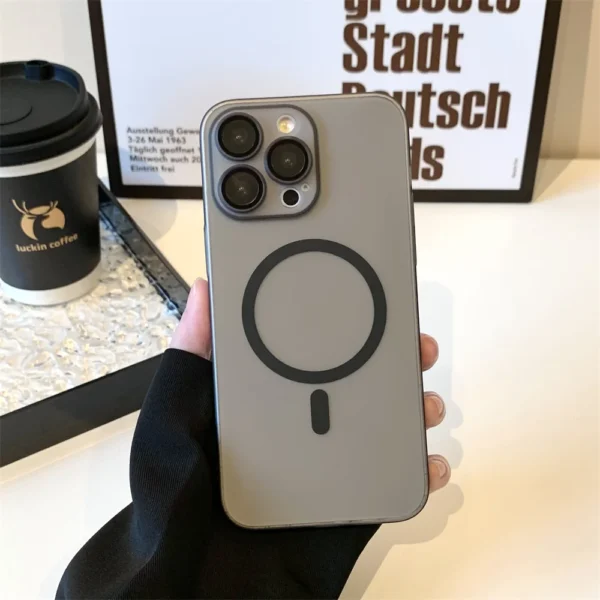 Ultra-Thin Original for Magsafe Magnetic Case For iPhone 17 Air 16 15 14 13 12 11 Pro Max Plus Hard Plastics Matte Armor Cover - Image 3