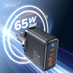 QOOVI 65W GaN Charger USB Type C Fast Charging For Laptop Macbook Quick Charge 4.0 PD Charger For IPhone14 Xiaomi Samsung S21