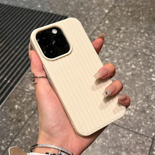Luxury Knitting Grain Phone Case For iPhone 11 12 13 14 15 16 Pro Max Plus X Xs Max XR Bumper Soft Silicone Cases Cover - Image 2