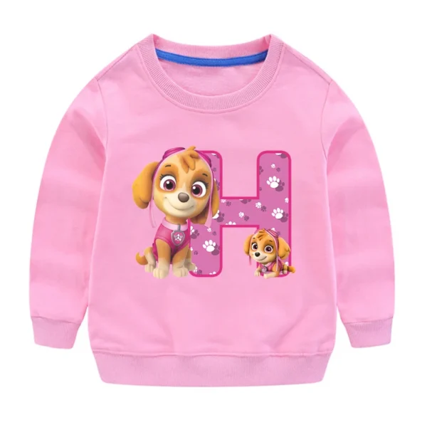 PAW Patrols Kids Anime Cute Sweatshirt Skye Girls Cartoon Casual Tops Children Round Neck Pullover Sweater Autumn Clothing Gifts - Image 10