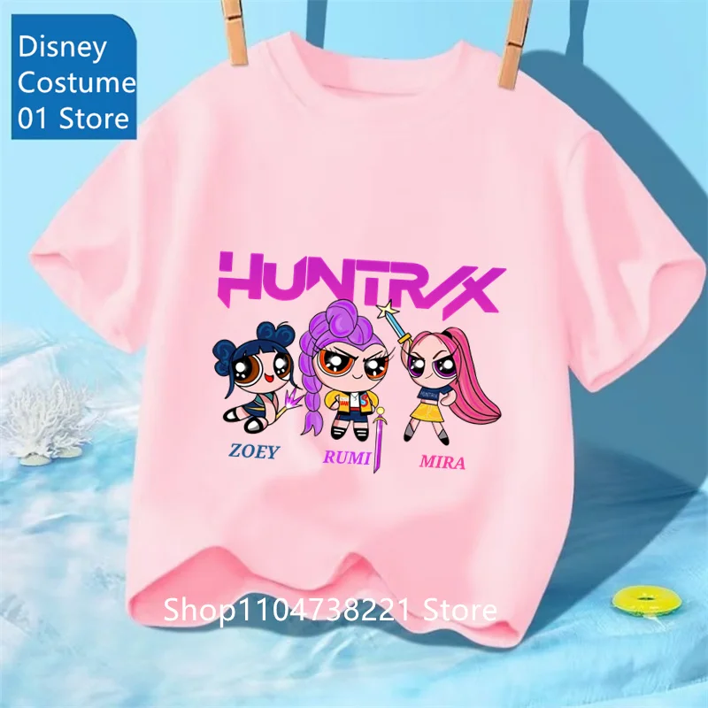 Saja Boys Tshirt Anime Kpop Demon Hunters Kids T-shirts Children's Clothing 2025 New Summer Casual Boys Girls Short Sleeve Tops 13 Saja Boys Tshirt Anime Kpop Demon Hunters Kids T-shirts Children's Clothing 2025 New Summer Casual Boys Girls Short Sleeve Tops - Image 13