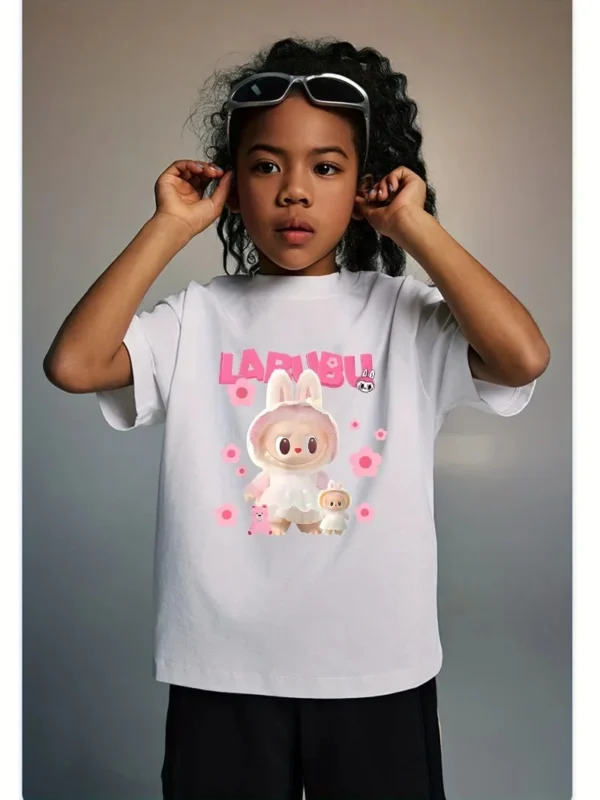 Trendy Letter Print Short Sleeve round Neck Kids T-Shirt Cotton Summer New Arrival Children Clothing for Boys - Image 7