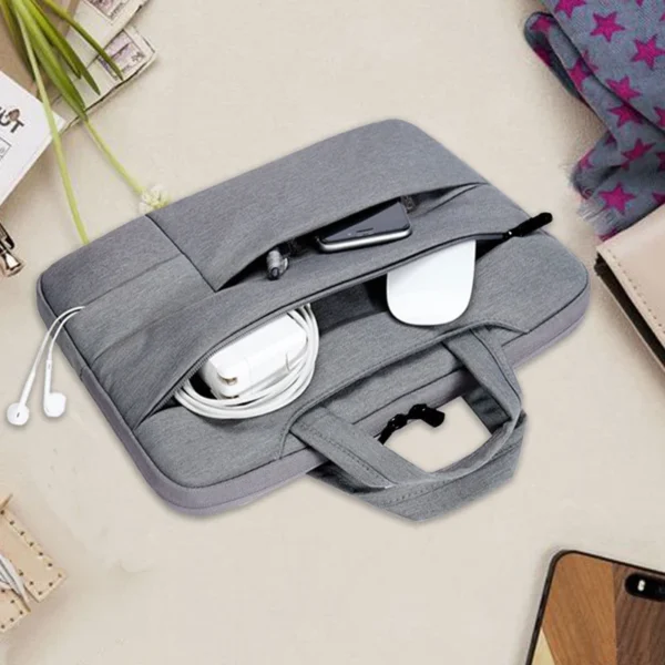 Water-resistant Universal Laptop Bag Sleeve 11 12 13 14 15 15.6 inch Notebook for Macbook Computer Handbag Briefcase Travel Bag - Image 2
