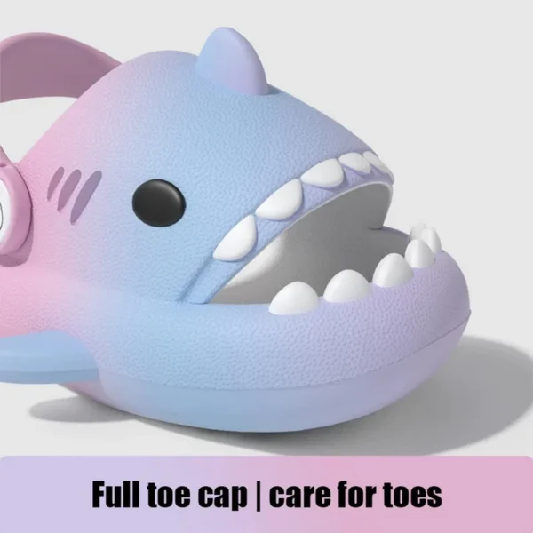 Comwarm 2024 New Kids Shark Slippers Fashion Children Cartoon Slippers Girls Boys Home Non-slip Soft Sandal Outdoor Beach Slides - Image 5