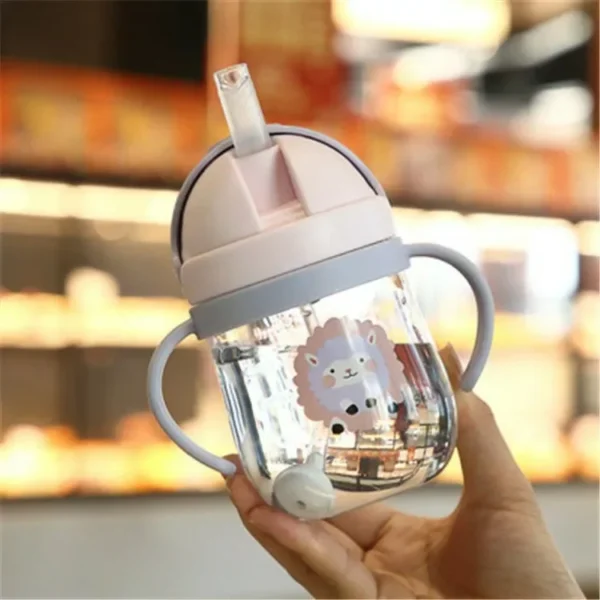 Children's Straw Cup Baby Drinking Learning Cup Special Infant Suction Ball Water Cup Nursery Baby Feeding Supplies - Image 4