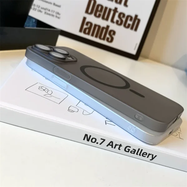 Ultra-Thin Original for Magsafe Magnetic Case For iPhone 17 Air 16 15 14 13 12 11 Pro Max Plus Hard Plastics Matte Armor Cover - Image 5