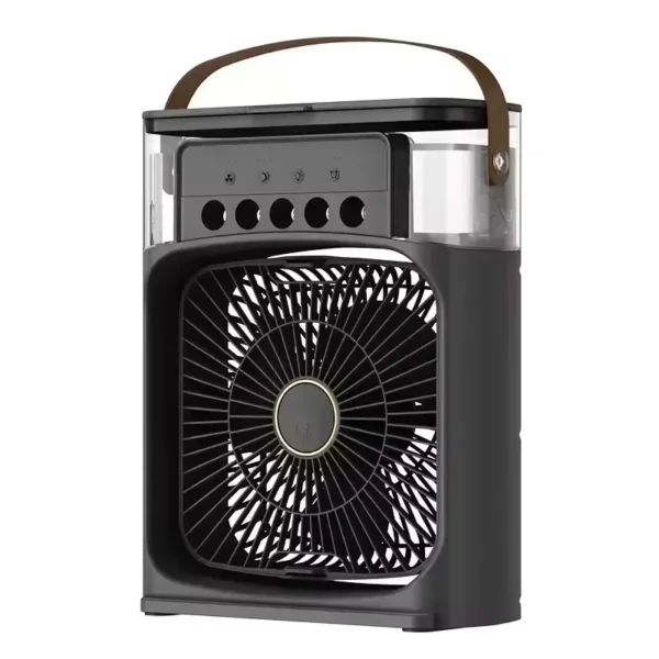 3 in 1 Summer Cooling Fan Portable Desktop Humidifier Mini USB Air Conditioner with Night Light for Home or Office - Image 8