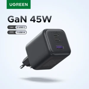 【EU Plug】UGREEN 45W/30W/25W/20W GaN Charger PD3.0 PPS QC3.0 USB C Fast Charger For iPhone 16 15 14 Pro Max Samsung S25 iPad Air