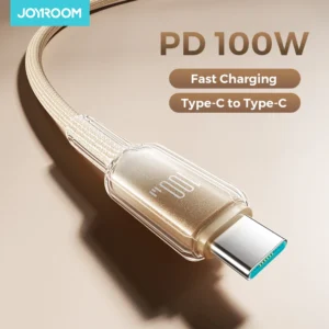 Joyroom PD 100W Type C Fast Charge Data Cable For iPhone 16/15 Huawei Samsung Xiaomi USB C Charging Cord for Macbook Pro 1.2/2M