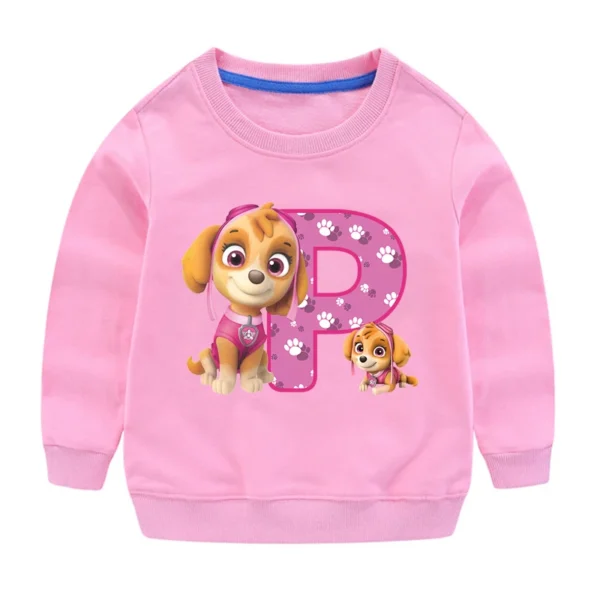PAW Patrols Kids Anime Cute Sweatshirt Skye Girls Cartoon Casual Tops Children Round Neck Pullover Sweater Autumn Clothing Gifts - Image 19