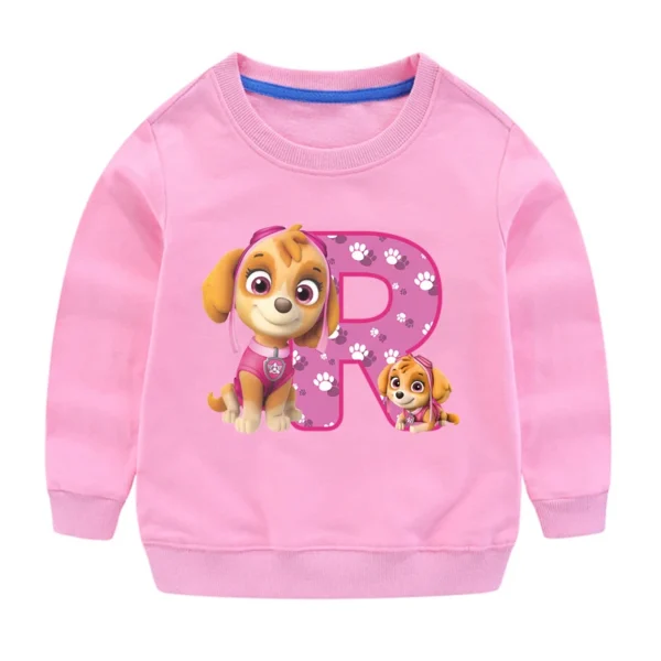 PAW Patrols Kids Anime Cute Sweatshirt Skye Girls Cartoon Casual Tops Children Round Neck Pullover Sweater Autumn Clothing Gifts - Image 21