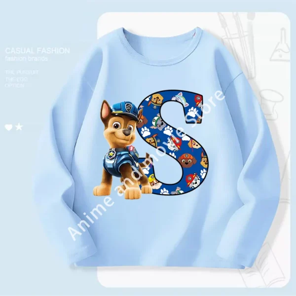 Paws Patrols Chases Child Long Sleeve Boys T-shirt Children Casual Clothing Cartoon Cute Printed Sweatshirt Anime New Kids Gifts - Image 22