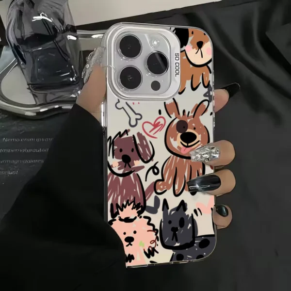 Colorful Silvery Graffiti Dog Phone Case for Xiaomi Redmi Note 13 Pro Plus 5G 12S 11S 10S 10 11 12 Redmi 12C 13C 12 4G Cover - Image 5