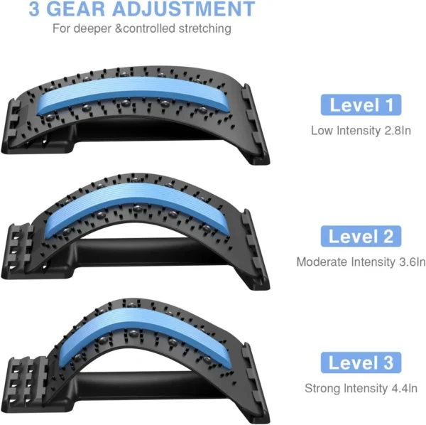 Back Stretcher for Back Pain Relief, Multi-Level Back Cracker Board, Lower and Upper Back Support for Herniated Disc - Image 2