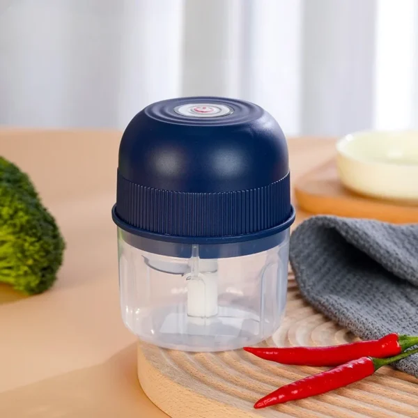 Garlic Grinder Portable Garlic Masher Food Chopper 260ML Electric Meat Grinder Chili Ginger Vegetable Grinder Kitchen Blender - Image 8