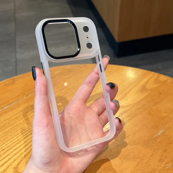 Transparent Rugged Defender Phone Case For iPhone 17 Air 16 15 14 13 12 Pro Max Mini 11 Luxury Hard Acrylic Metal Camera Cover - Image 7