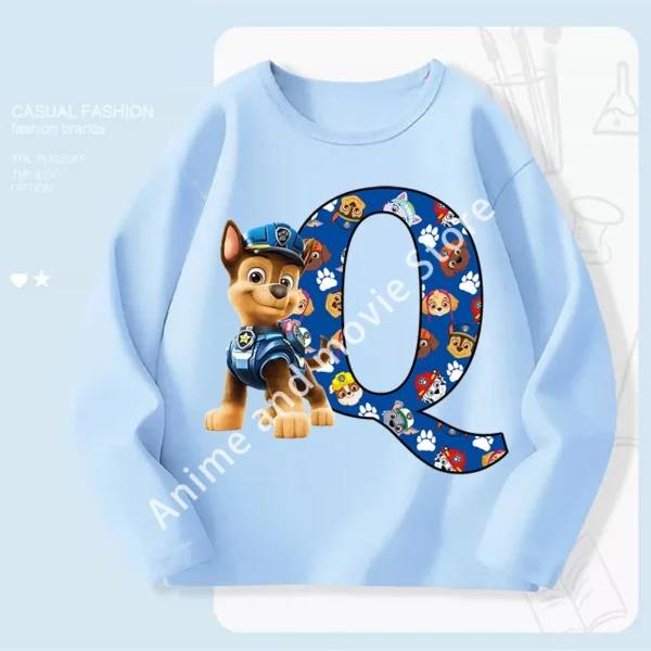 Paws Patrols Chases Child Long Sleeve Boys T-shirt Children Casual Clothing Cartoon Cute Printed Sweatshirt Anime New Kids Gifts - Image 9
