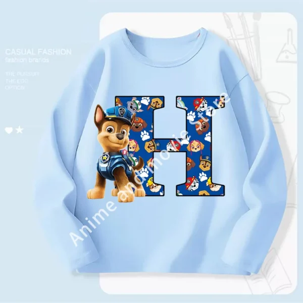 Paws Patrols Chases Child Long Sleeve Boys T-shirt Children Casual Clothing Cartoon Cute Printed Sweatshirt Anime New Kids Gifts - Image 15