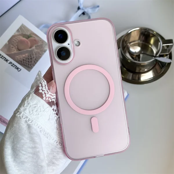 Luxury Matte Ultra-Thin for Magsafe Case For iPhone 16 15 14 13 12 11 Pro Max Plus Magnetic Translucent Slim Plastic Armor Cover - Image 8