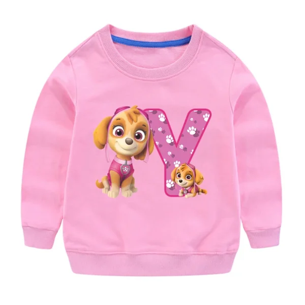PAW Patrols Kids Anime Cute Sweatshirt Skye Girls Cartoon Casual Tops Children Round Neck Pullover Sweater Autumn Clothing Gifts - Image 28