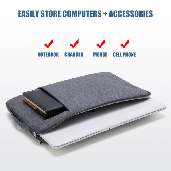 Laptop Bag Sleeve Cover Notebook Case For Apple Macbook Pro Air Xiaomi Huawei HP Dell Lenovo 11" 14" 15.6 Inch Computer Handbags - Image 4