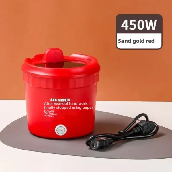 Multifunctional Instant Noodles Pot Stir-Fry Cooker Electric Hot Plate Lazy Person Dormitory Electric Heating Pot Kitchen Mini R - Image 7