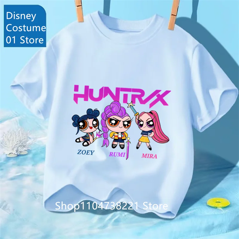 Saja Boys Tshirt Anime Kpop Demon Hunters Kids T-shirts Children's Clothing 2025 New Summer Casual Boys Girls Short Sleeve Tops 7 Saja Boys Tshirt Anime Kpop Demon Hunters Kids T-shirts Children's Clothing 2025 New Summer Casual Boys Girls Short Sleeve Tops - Image 7