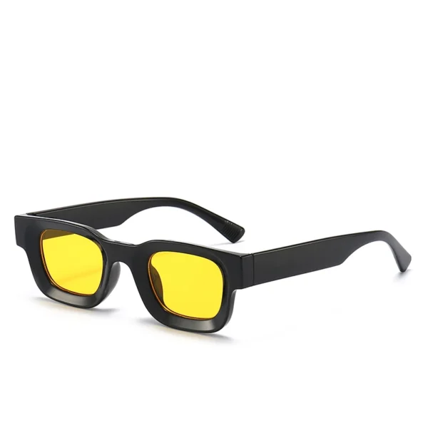 Small Sunglasses Rectangle Thick Frame Square Sun Glasses Men's Black Blue Ladies Sun Shades Uv400 Unisex Eyewears - Image 5