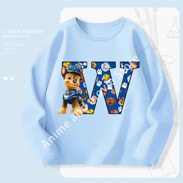 Paws Patrols Chases Child Long Sleeve Boys T-shirt Children Casual Clothing Cartoon Cute Printed Sweatshirt Anime New Kids Gifts - Image 20