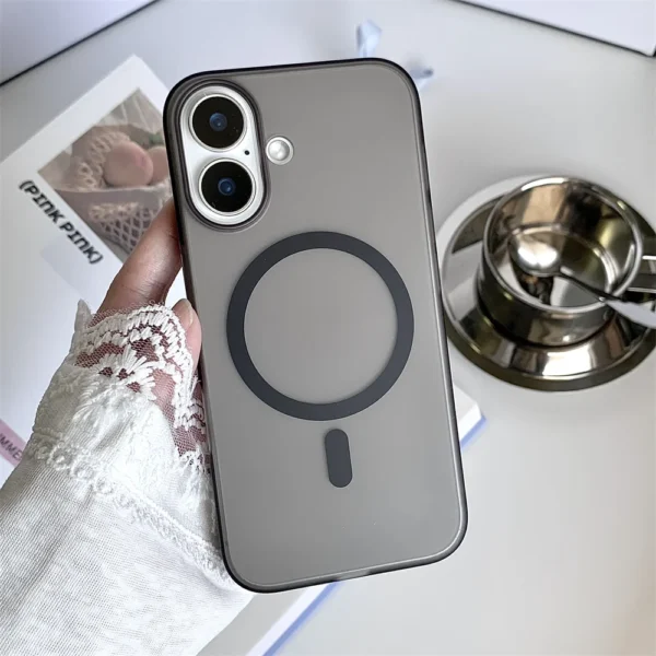 Luxury Matte Ultra-Thin for Magsafe Case For iPhone 16 15 14 13 12 11 Pro Max Plus Magnetic Translucent Slim Plastic Armor Cover - Image 7