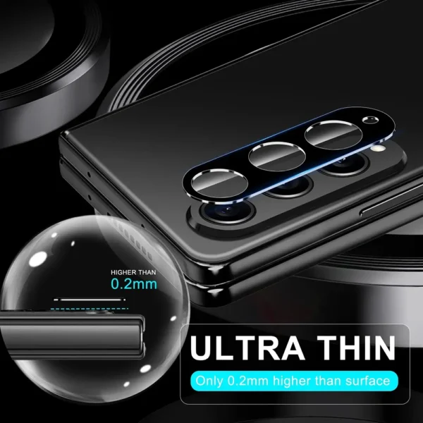 9D Curved Rear Camera Protector For Samsung Galaxy Z Fold4 Fold3 Case Tempered Glass Sumsung Z Fold 4 ZFold 3 5G Back Lens Cover - Image 5