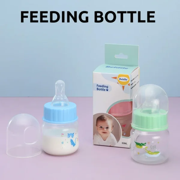 50ml Baby Feeding Bottle Portable Mini Bottles for Newborn Baby Newborn Feeder Fruit Juice Milk Bottles Baby Feeding