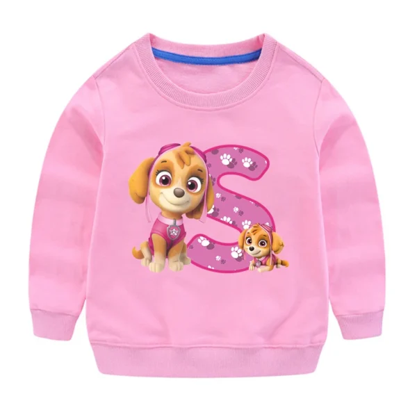PAW Patrols Kids Anime Cute Sweatshirt Skye Girls Cartoon Casual Tops Children Round Neck Pullover Sweater Autumn Clothing Gifts - Image 22