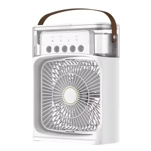 3 in 1 Summer Cooling Fan Portable Desktop Humidifier Mini USB Air Conditioner with Night Light for Home or Office - Image 7