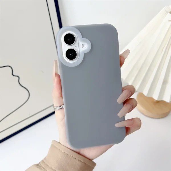 Original Liquid Silicone Matte Jelly Bumper Case For iPhone 16 15 14 13 12 11 Pro Max Plus Shockproof Candy Matte Armor Cover - Image 14