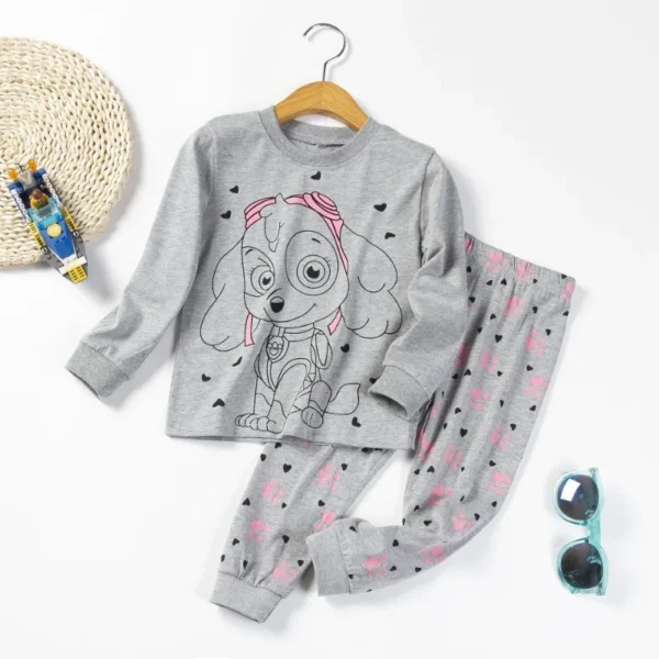 PAW Patrol  Spring Autumn Long Sleeve Baby Boys Clothing Sets Children's Pajamas Girls Cartoon Sleepwear Set Home Clothes 2pcs - Image 7