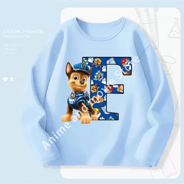 Paws Patrols Chases Child Long Sleeve Boys T-shirt Children Casual Clothing Cartoon Cute Printed Sweatshirt Anime New Kids Gifts - Image 24