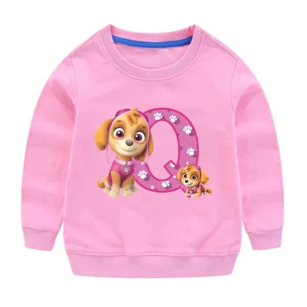 PAW Patrols Kids Anime Cute Sweatshirt Skye Girls Cartoon Casual Tops Children Round Neck Pullover Sweater Autumn Clothing Gifts - Image 20