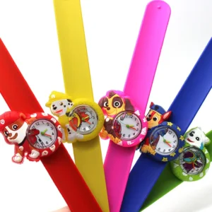 Paw Patrol Children's Watches Anime Figure Chase Skye Marshall Pat Patrol Analog Digital electronic pop bracelet Kids toy watch
