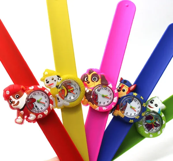 Paw Patrol Children's Watches Anime Figure Chase Skye Marshall Pat Patrol Analog Digital electronic pop bracelet Kids toy watch