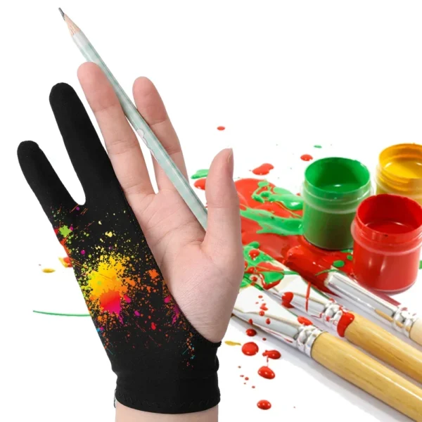 Drawing Glove Palm Rejection Two Finger Gloves for Apple IPad Capacitive Tablet Screen Artist Right/Left Hand Graphic Tablet - Image 5