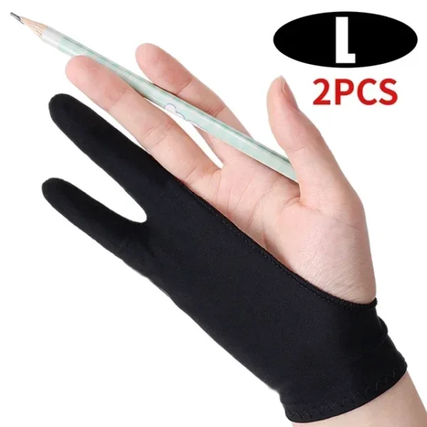 Drawing Glove Palm Rejection Two Finger Gloves for Apple IPad Capacitive Tablet Screen Artist Right/Left Hand Graphic Tablet - Image 13